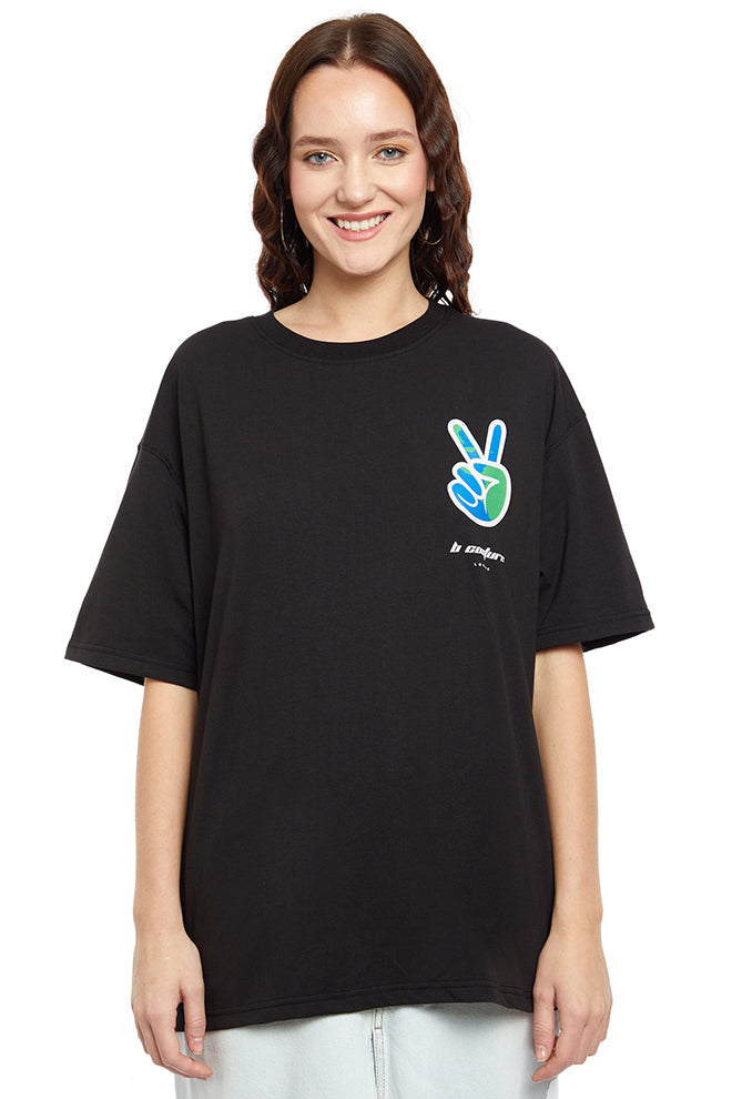 Blue Waters Unisex Peace T-Shirt - Black