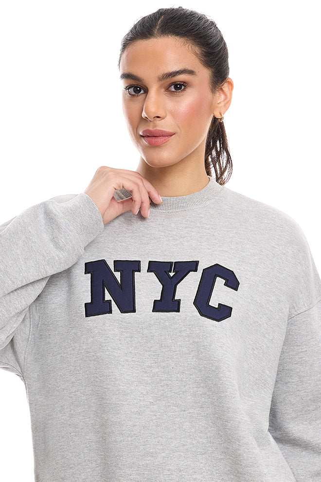 Downtown NYC Tracksuit - Heather Grey