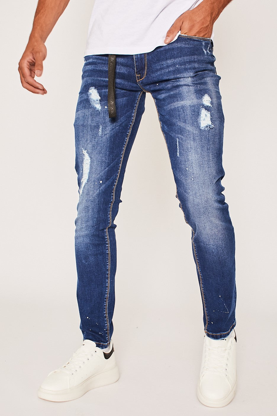 جينز هاي بارنت - أزرق متوسط