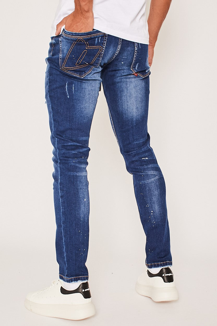جينز هاي بارنت - أزرق متوسط